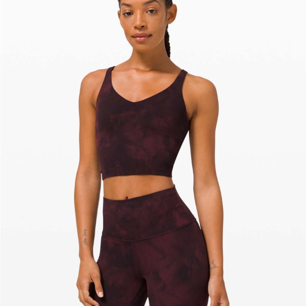 Lululemon Align Tank Diamond Dye Cassis Black